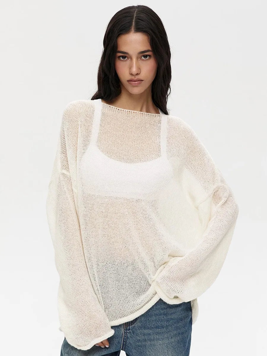 ZAHRA SHEER SWEATER