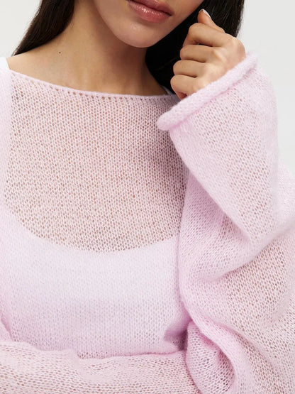 ZAHRA SHEER SWEATER