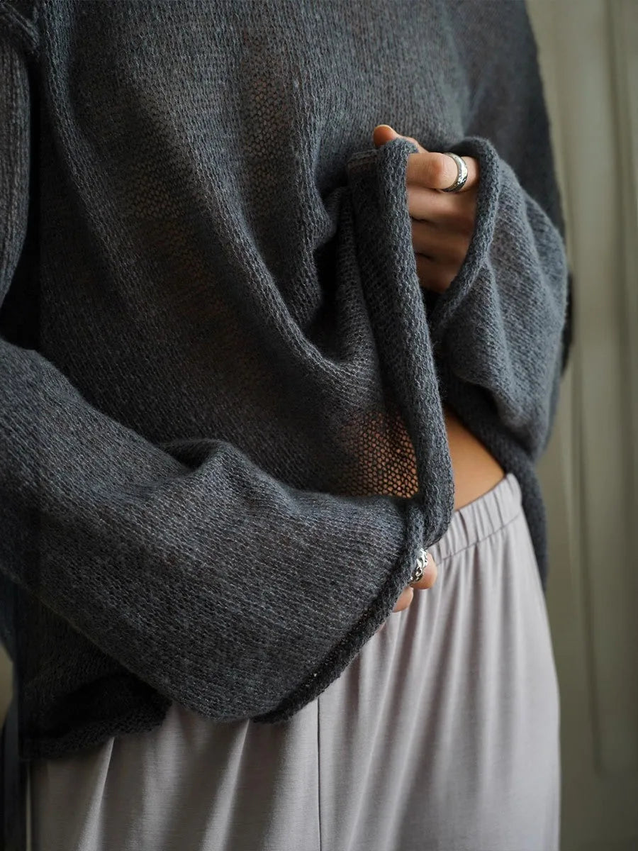 ZAHRA SHEER SWEATER