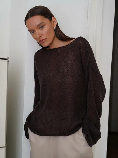 ZAHRA SHEER SWEATER