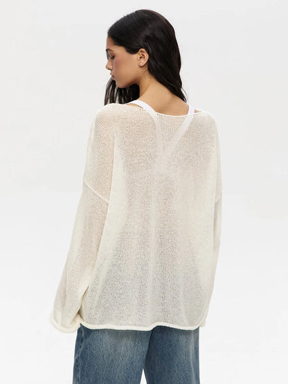 ZAHRA SHEER SWEATER