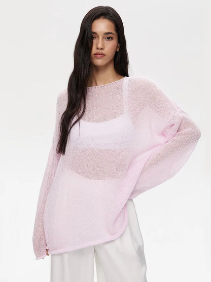 ZAHRA SHEER SWEATER