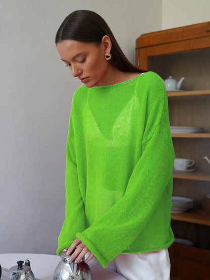 ZAHRA SHEER SWEATER