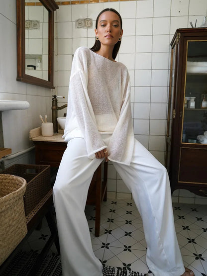 ZAHRA SHEER SWEATER