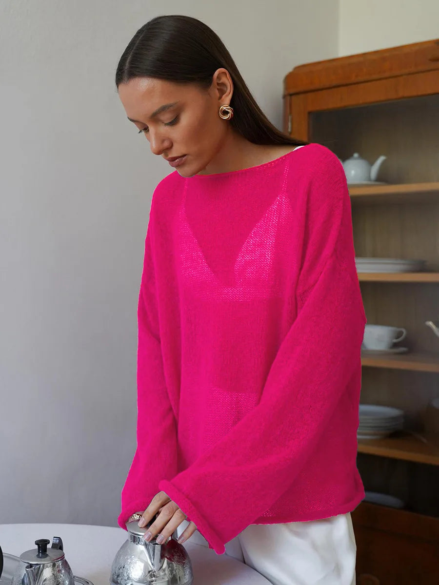 ZAHRA SHEER SWEATER