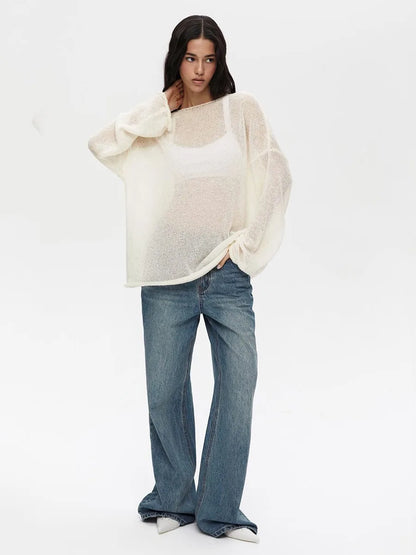 ZAHRA SHEER SWEATER