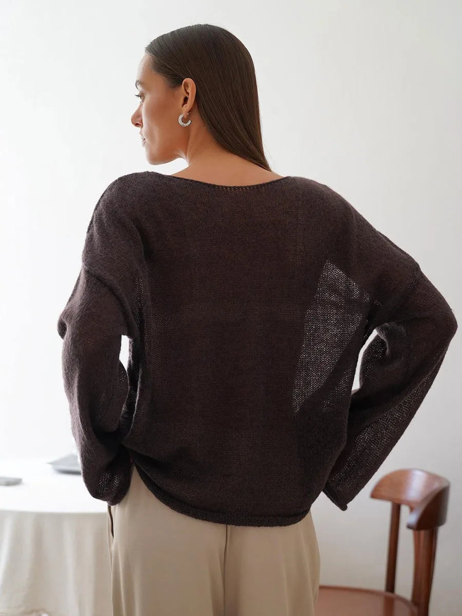 ZAHRA SHEER SWEATER