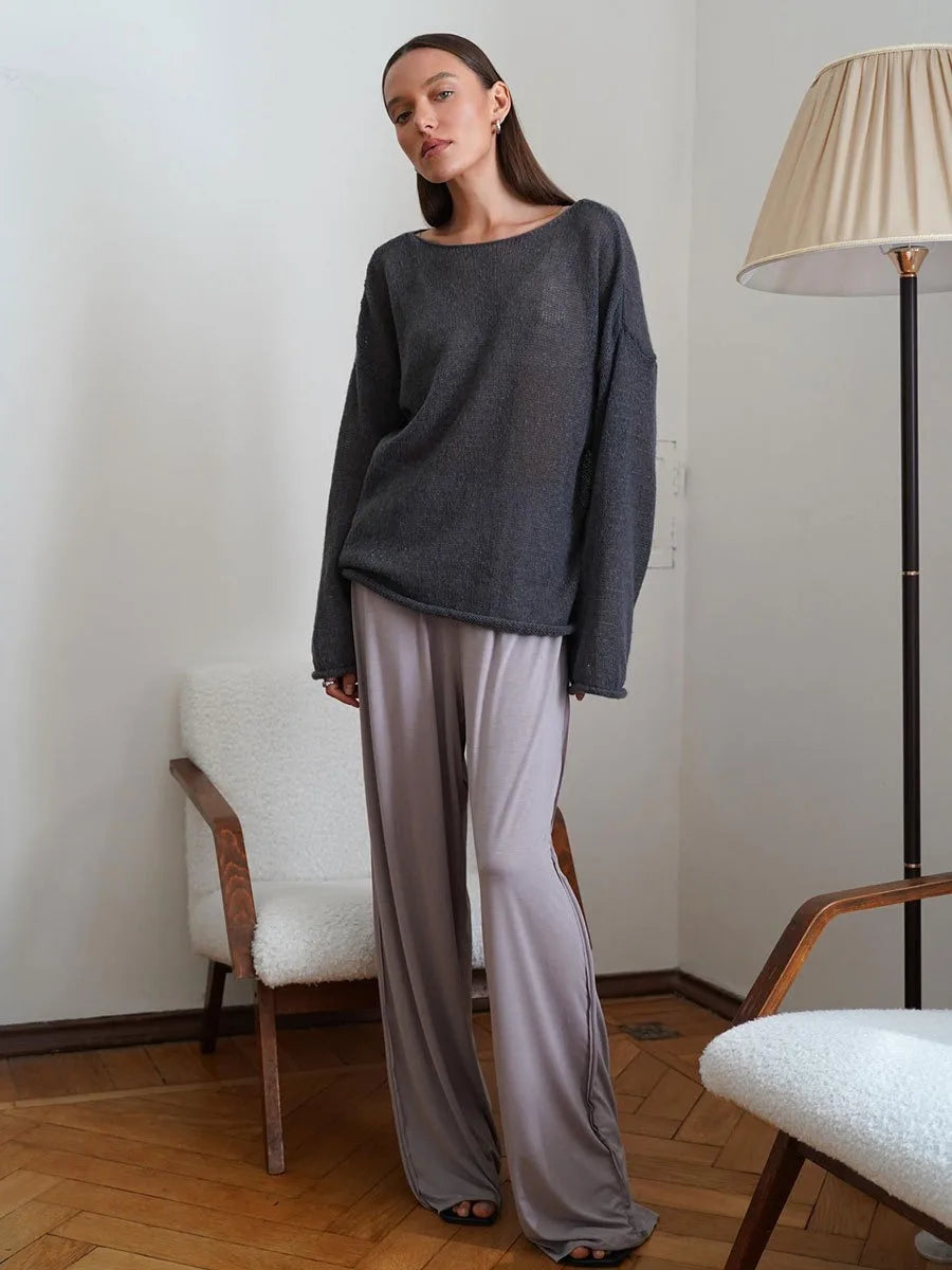 ZAHRA SHEER SWEATER