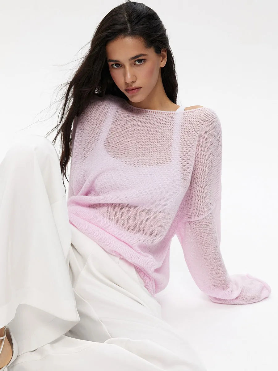 ZAHRA SHEER SWEATER