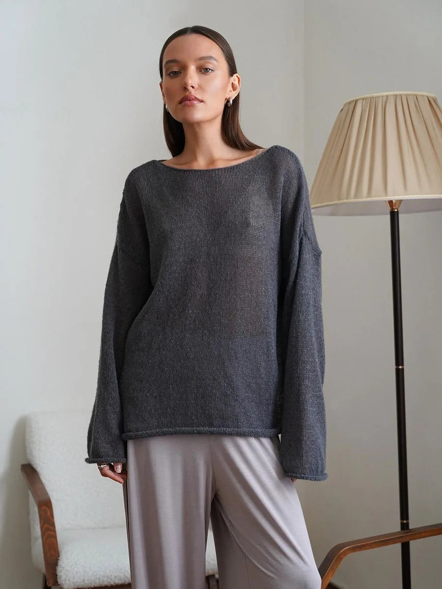 ZAHRA SHEER SWEATER