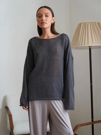 ZAHRA SHEER SWEATER