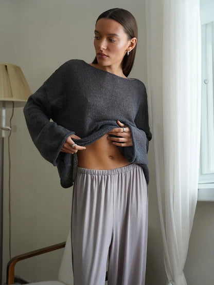 ZAHRA SHEER SWEATER