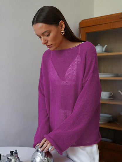 ZAHRA SHEER SWEATER