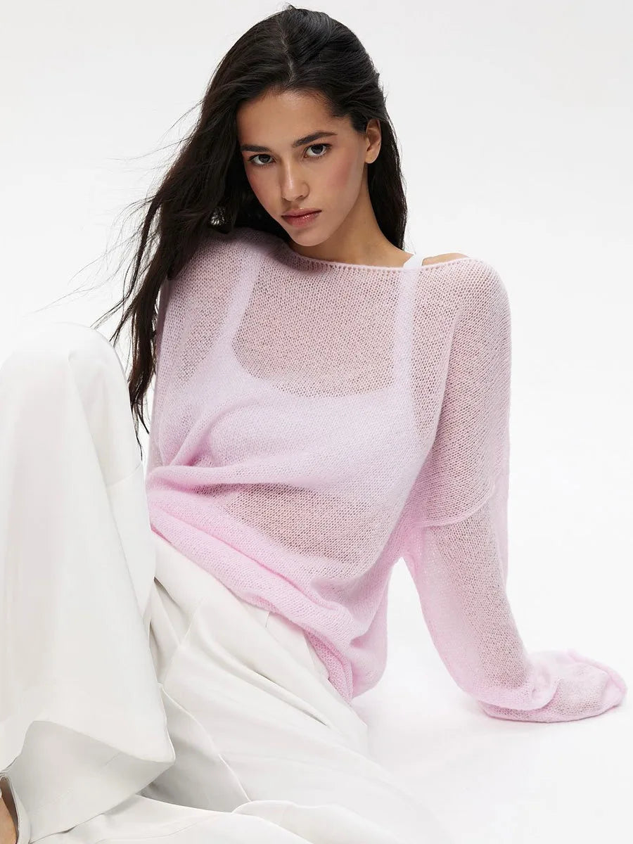 ZAHRA SHEER SWEATER