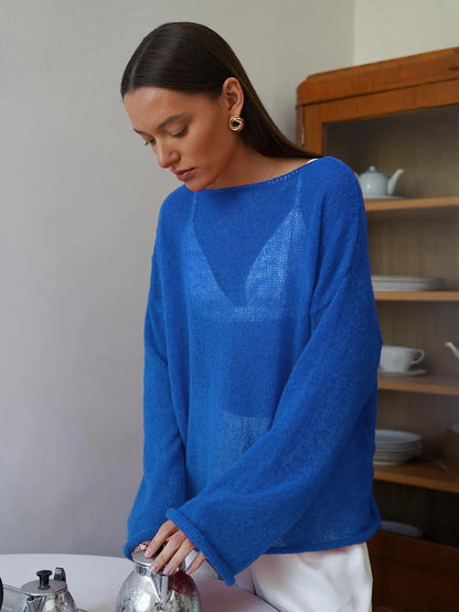 ZAHRA SHEER SWEATER